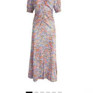 ME+EM  Tulips Midi Dress Short Sleeve Regular Size US 10